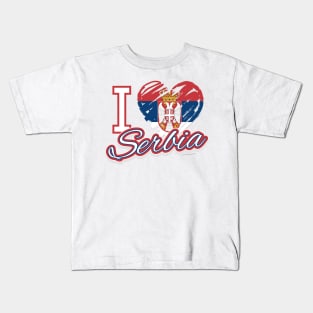 I Love Serbia Kids T-Shirt